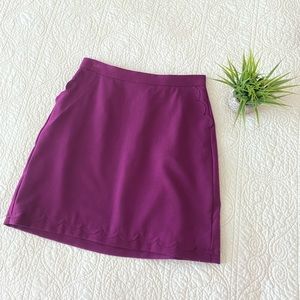 Banana Republic Purple Scalloped Skirt - size 2